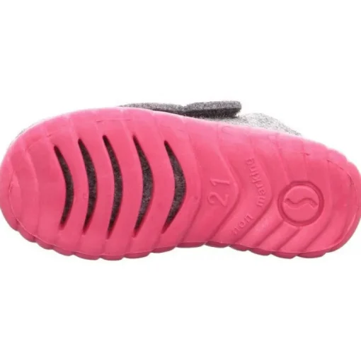 GRÅ/PINK HAPPY HJEMMESKO