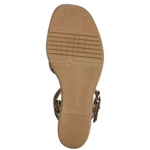 LEOPARD WEDGES SANDAL