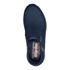 NAVY RELAXED FIT SLIP INS D'LUX WALKER OXFORD