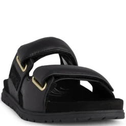 SORT LISA LEATHER SANDAL
