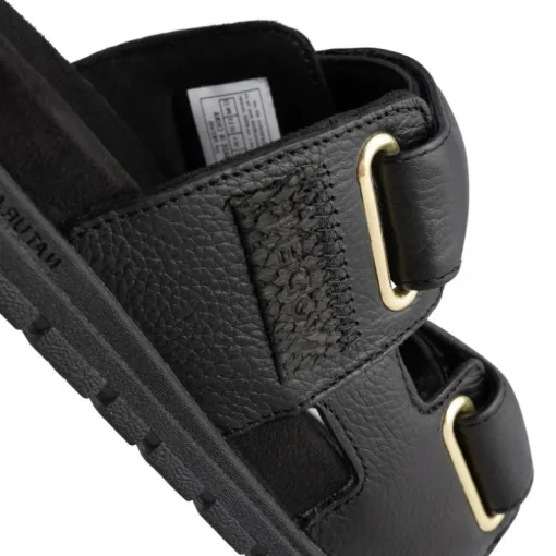 SORT LISA LEATHER SANDAL