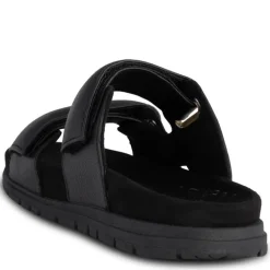 SORT LISA LEATHER SANDAL