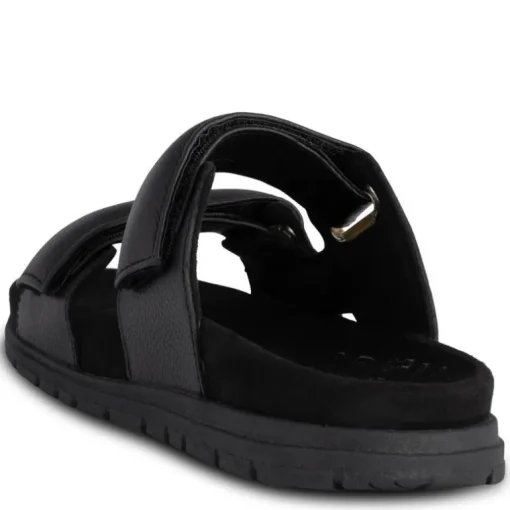 SORT LISA LEATHER SANDAL