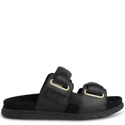SORT LISA LEATHER SANDAL
