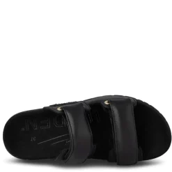 SORT LISA LEATHER SANDAL