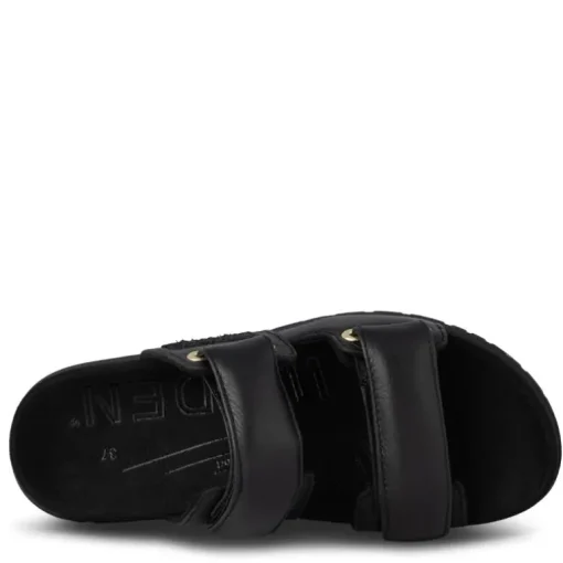 SORT LISA LEATHER SANDAL