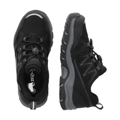 ZIGZAG SORT/GRÅ DOCHEET SNEAKER